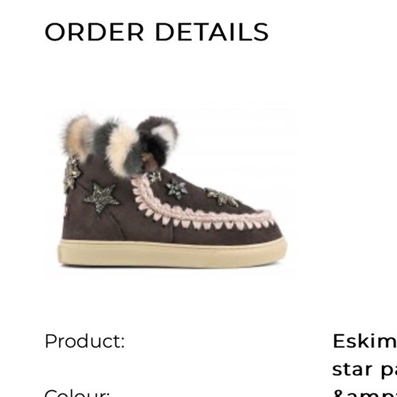 Mou eskimo sneaker with star patches EUC Size 38 - Picture 1 of 5